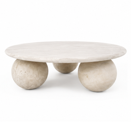 Холна маса BALL Travertine  90x32x90