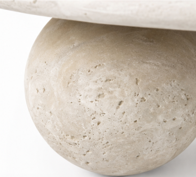 Холна маса BALL Travertine  90x32x90
